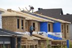 New homes are constructed in Ottawa on Monday, Aug. 14, 2023.