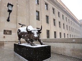 Latest: Blue Bovine Steak and Sushi House opens in historic Union Station 4 The bull statue in front of Blue Bovine Steak and Sushi House in Toronto's historic Union Station.