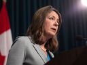 The federal government's anti-oil and gas rhetoric is just “showmanship for their own extreme environmental base,” Alberta Premier Danielle Smith says.