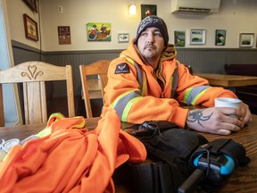 Jason Ehler, Dylan’s dad, in January 2024. He says he always has his search equipment with him.