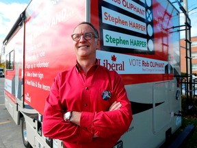 Liberal MP Rob Oliphant poses on the campaign trail in Don Valley West in Toronto, Ont. on Oct. 14, 2015.