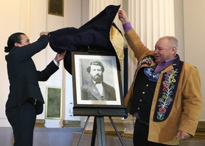 Portrait unveiling of Louis Riel