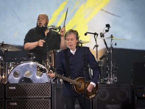 Paul McCartney performing