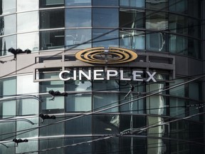 Cineplex logo on side of building