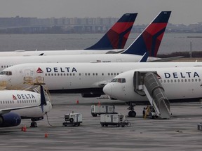 Delta Airlines planes on tarmac