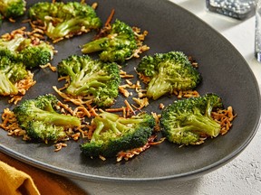 parmesan smashed broccoli