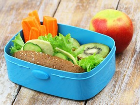 Kiwifruit as part of a school lunch