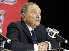 NHL commissioner Gary Bettman says it's premature for the league to consider any punishment against five players from Canada's 2018 world junior team accused of gang rape.