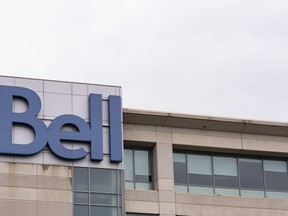 Bell Media parent BCE Inc. headquarters is seen in Montreal on Aug. 3, 2023.