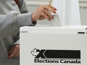 Elections Canada ballot box.