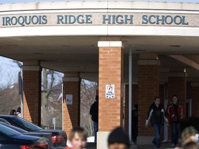 Exterior of Iroquois Ridge High School.