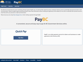 PayBC web site