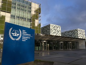 An exterior view of the International Criminal Court in The Hague