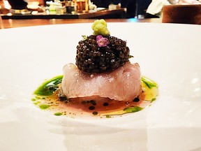Sashimi and caviar at Frantzén.