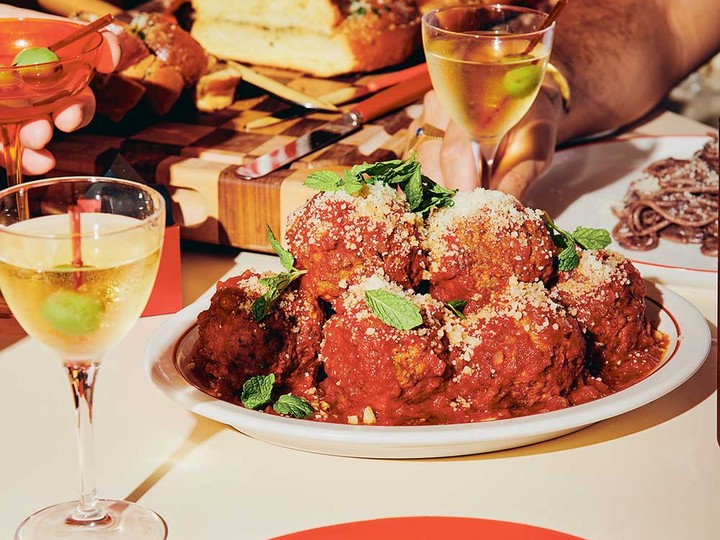  “They’re my favourite meatballs of all time,” says Molly Baz. Mollz Ballz are light and fluffy, thanks to the ricotta cheese, with a refreshing hit of mint three ways.