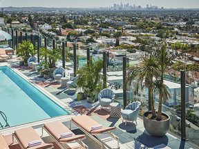 Overlooking West Hollywood and beyond at the Pendry.