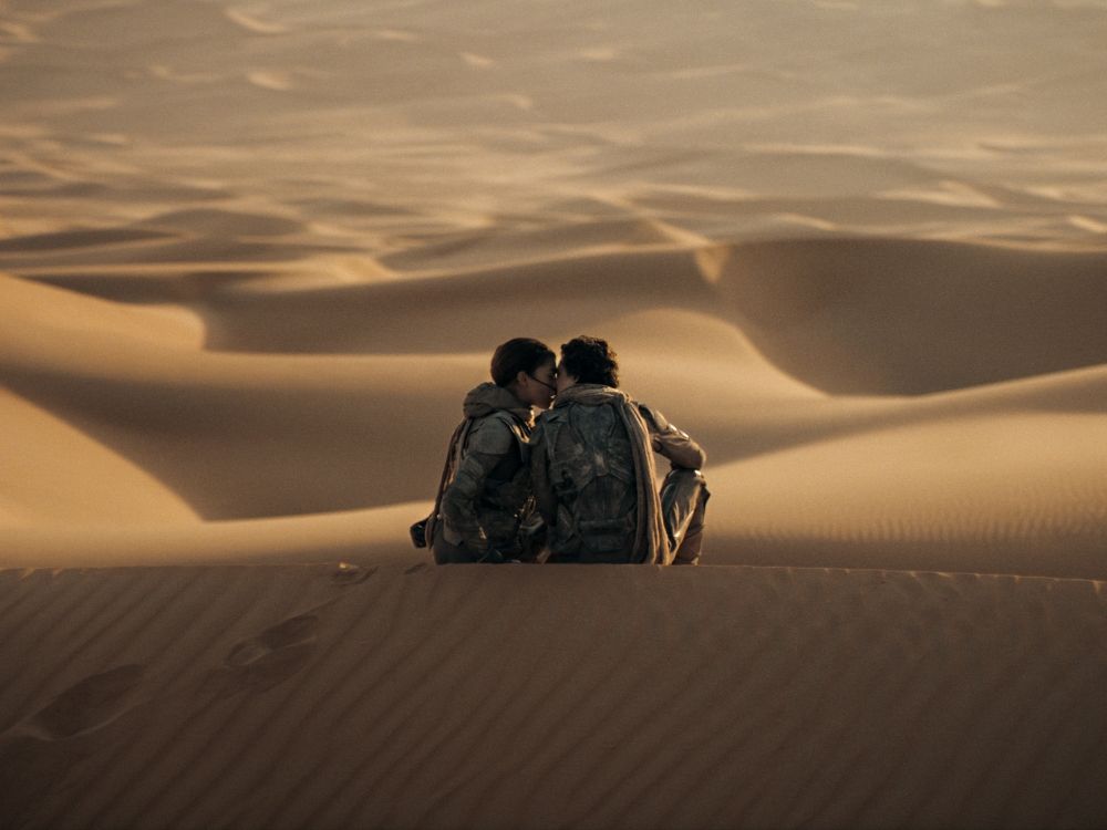 Zendaya and Timothee Chalamet in Dune: Part Two, which was co-written and directed by Canada’s Denis Villeneuve. Zendaya and Timothee Chalamet in Dune: Part Two, which was co-written and directed by Canada’s Denis Villeneuve.