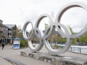 The Office of the Sport Integrity Commissioner has made public a registry of people barred or provisionally suspended from participating in sport.People walk past the Olympic rings in Whistler, B.C., Friday, May 15, 2020.