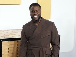 FILE - Kevin Hart attends a premiere on Jan. 8, 2024, in New York. Hart will receive the Kennedy Center's Mark Twain Prize for lifetime achievement in American humor on Sunday, March 24. Among those set to appear are Dave Chappelle, Jimmy Fallon, Chelsea Handler, Chris Rock and Jerry Seinfeld.