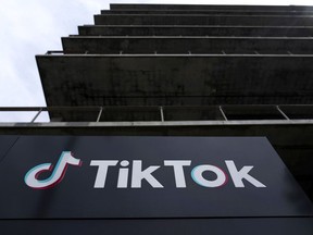 FILE - The TikTok Inc. building is seen in Culver City, Calif., on March 17, 2023. Former President Donald Trump said Monday, March 11, 2024, that he still believes TikTok poses a national security risk. But he opposes banning the hugely popular app because doing so would help its rival, Facebook, which he continues to lambast over his 2020 election loss.