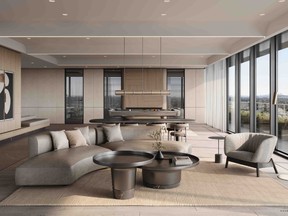 Suites will have nine-foot ceilings, luxury vinyl tile floors, and balconies, Juliet balconies or terraces.