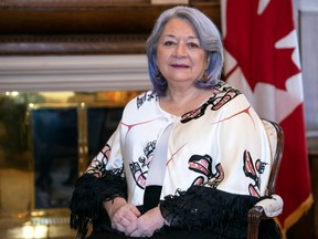 Governor General Mary Simon is shown at Rideau Hall, her official residence, in Ottawa, Ontario, on Friday, February 25, 2022.