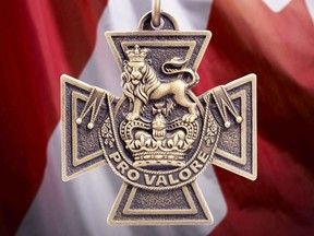 The Canadian Victoria Cross medal.