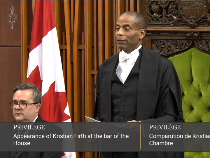  An extremely rare scene took place in the House of Commons yesterday: A private citizen (read: non-Parliamentarian) was hauled into the chamber by the Sergeant-at-Arms so that he could be scolded by Speaker of the House Greg Fergus and then assailed with questions by assembled MPs. “On behalf on the House of Commons, I admonish you,” declared Fergus in his official admonishment, seen above. The recipient of this rarely used parliamentary power was Kristian Firth, a partner with GC Strategies – the two-man company that was the largest single beneficiary of massive federal overspending on the ArriveCan app. After Firth was deemed to be overly evasive in his testimony before a House committee last month, the House of Commons decided to bring him in for scolding. Oh, and Firth’s office was also raided by the RCMP at the exact same time.