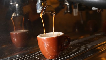 An espresso coffee