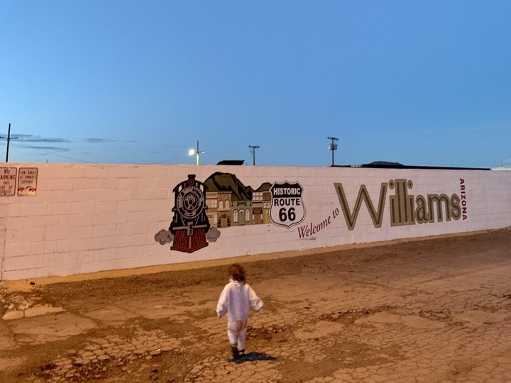  Enjoying historic Williams, AZ.