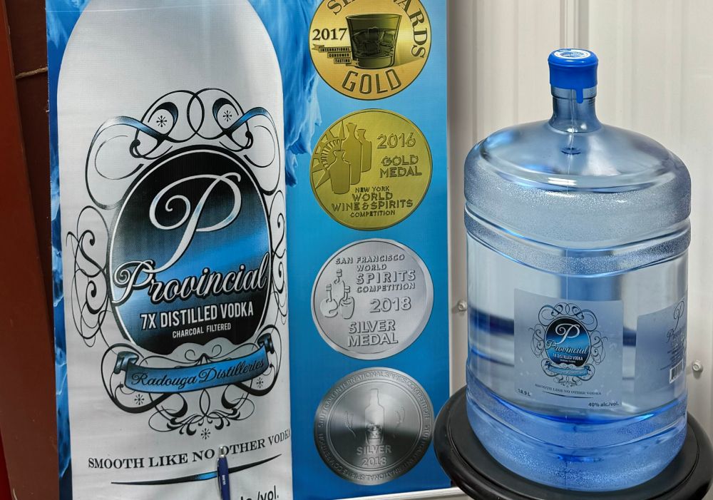 Four-litre jug of vodka not enough? The 19-litre 'Saskatchewan mickey'
may be for you