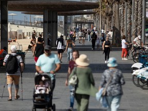 Pedestrians in Tel Aviv.
