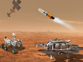Mars sample return mission components