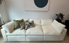 Ciello sofa in opal white.