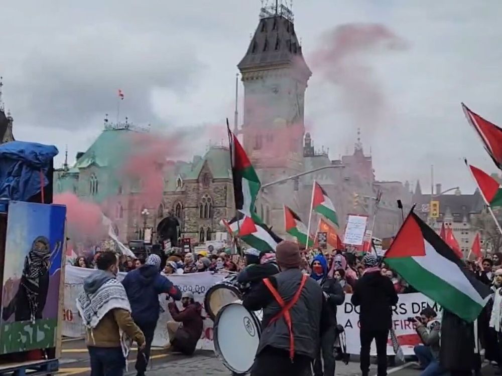 NextImg:Michael Higgins: Genocidal chants on Ottawa's streets is Trudeau's legacy