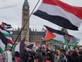Anti-Israel protest in Ottawa, April 20, 2024.