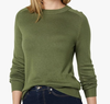 Amazon Aware Womens Women's Pointelle Crew Neck Sweater.