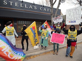 Winnipeg workers go on strike in 2020.