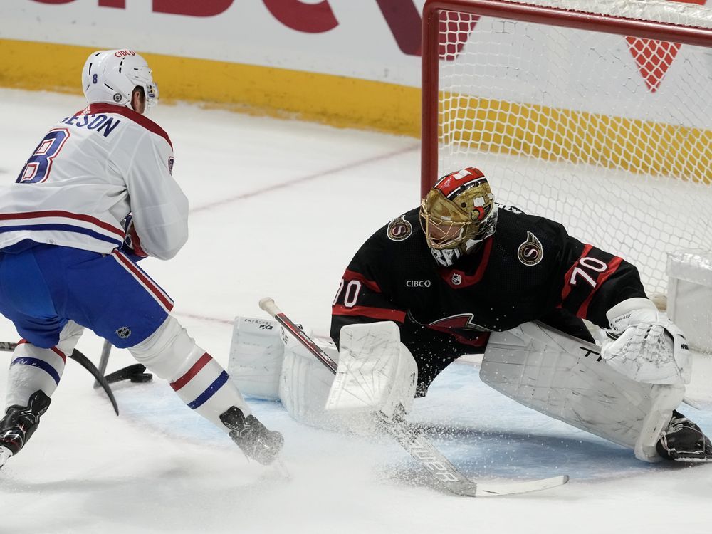 NextImg:Senators outlast Canadiens 5-4 in shootout