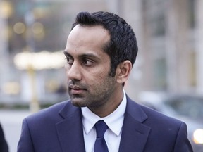Umar Zameer leaves a Toronto courthouse on Friday, April 19, 2024.