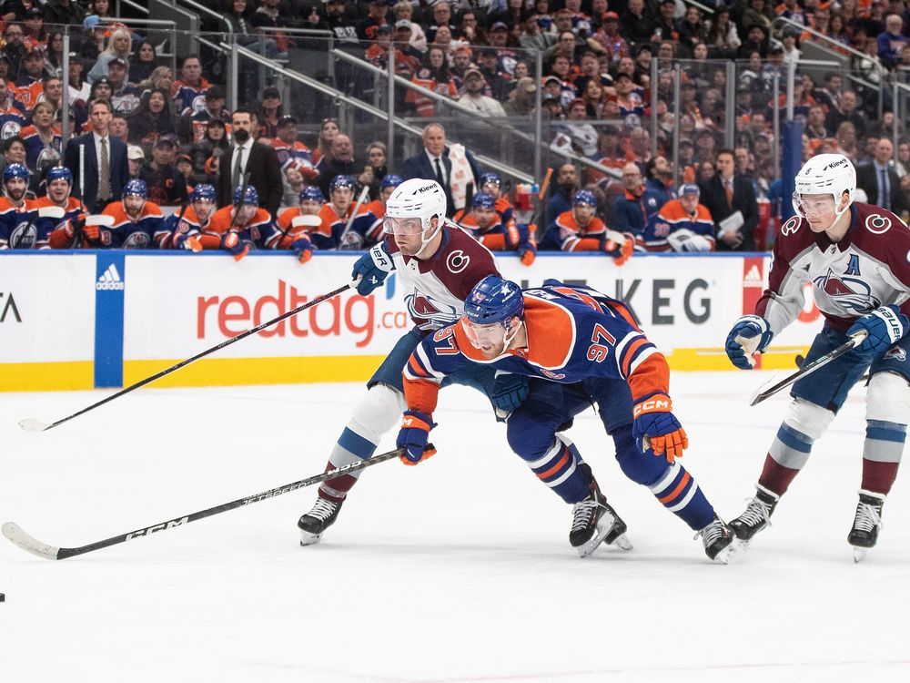 NextImg:Star forward Connor McDavid scores twice as Oilers top Avalanche 6-2