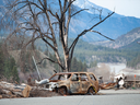 Town of Lytton after fire swept through