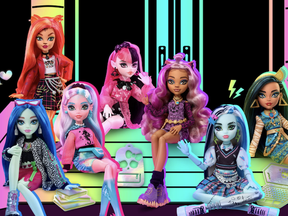 A collection of the latest Monster High dolls.