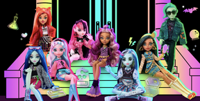 A collection of the latest Monster High dolls.