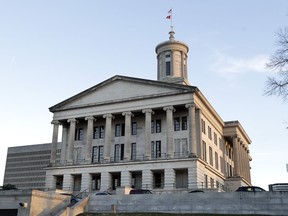 FILE - The Tennessee Capitol is seen, Jan. 8, 2020, in Nashville, Tenn. Republican lawmakers in Tennessee advanced a proposal Tuesday, April 9, 2024, to allow some teachers to carry handguns on public school grounds, a move that would mark one of the state's biggest expansions of gun access since a deadly shooting at a private elementary school last year.
