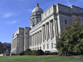FILE - The Kentucky Capitol is seen, Jan. 14, 2020, in Frankfort, Ky. Legislation aimed at improving the math skills of Kentucky students won final passage Monday, April 15, 2024, as lawmakers considered the final stacks of bills before concluding this year's legislative session.