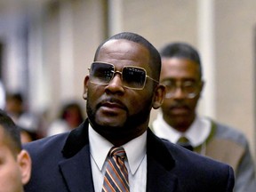FILE - R. Kelly leaves the Daley Center after a hearing in his child support case May 8, 2019, in Chicago. A federal appeals court on Friday, April 26, 2024, upheld R&B singer R. Kelly's sex-crime conviction and 20-year sentence in his Chicago case.