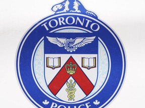 The Toronto Police Service logo is pictured in Toronto, Tuesday, March 12, 2024.