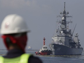 A Filipino port worker