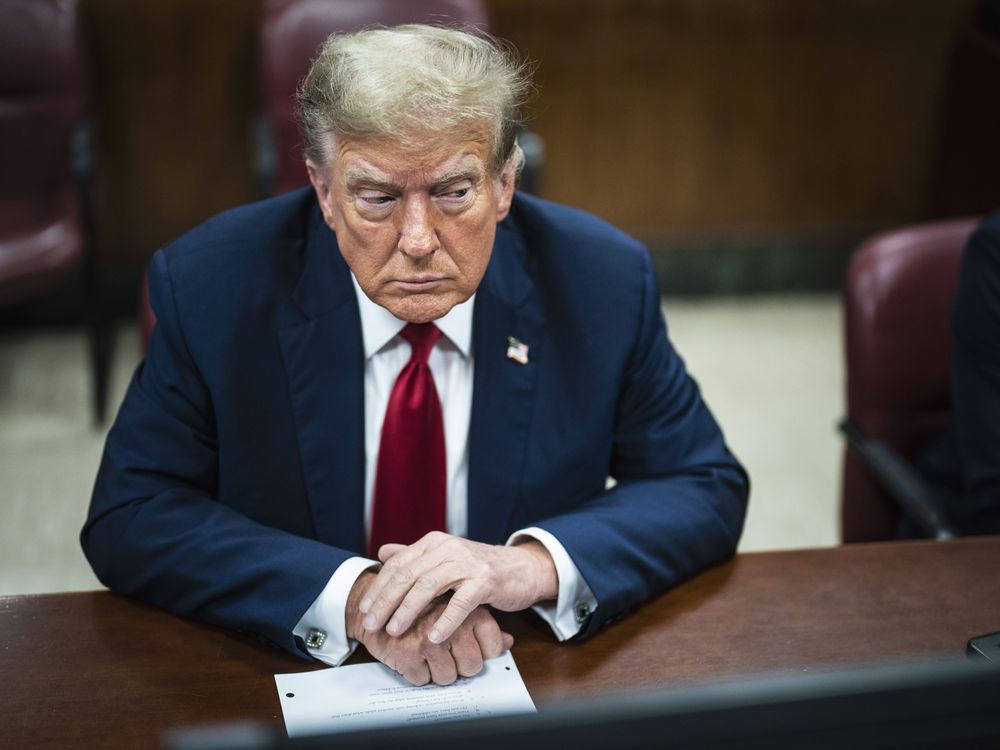NextImg:Trump to return to court after Day 1 of hush money criminal trial ends with no jurors picked